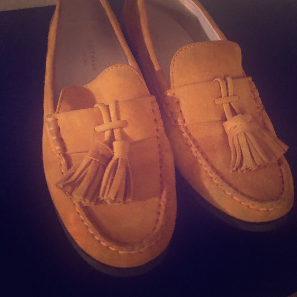 Mustard yellow Loafers Never worn!!!